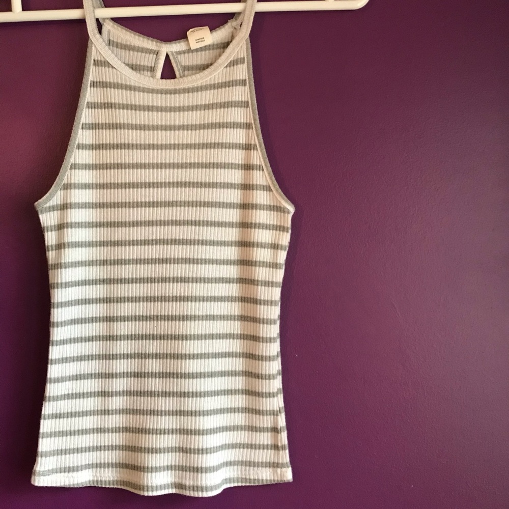 Garage Striped Halter Top